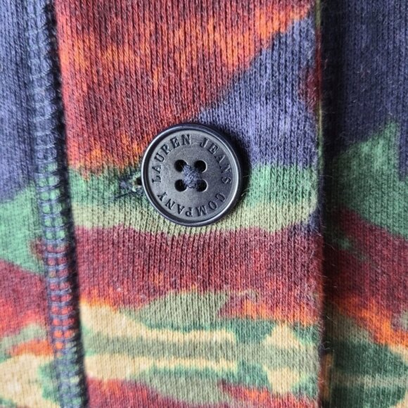 Lauren Jeans Co. Aztec Southwestern Vintage Shawl Collar Jacket - Picture 7 of 10